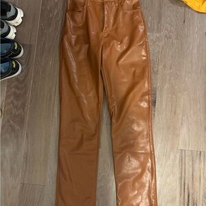 Abercrombie & Fitch Brown Leather Pants